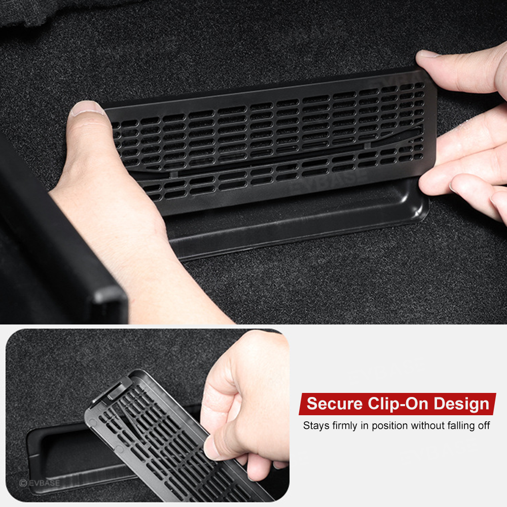 Model Y Juniper Grille Mesh Insert & Air Intake Vent Cover & Under-Seat Air Vent Cover Air Flow Outlet Protector