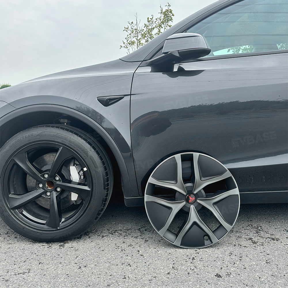 Model Y Juniper Wheel Covers 19 Inch Crossflow Wheels Hubcaps Inspired By Model Y Performance