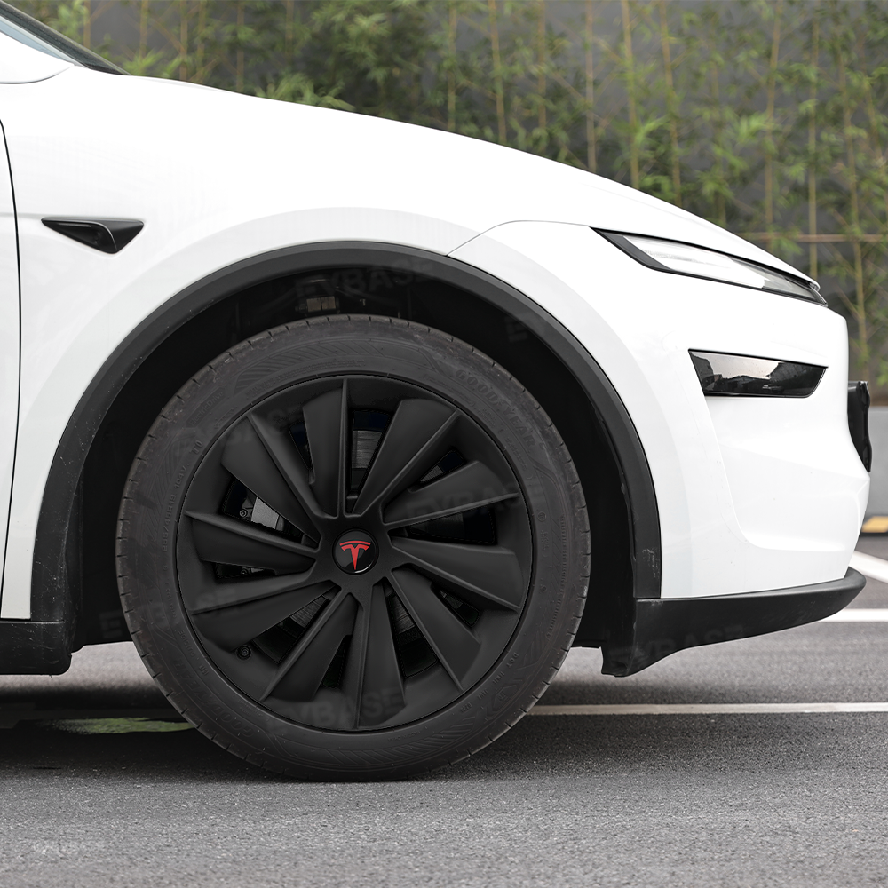 Model Y Juniper Wheel Covers 19 Inch Induction Style Matte Black Hubcaps Rim Covers for Tesla