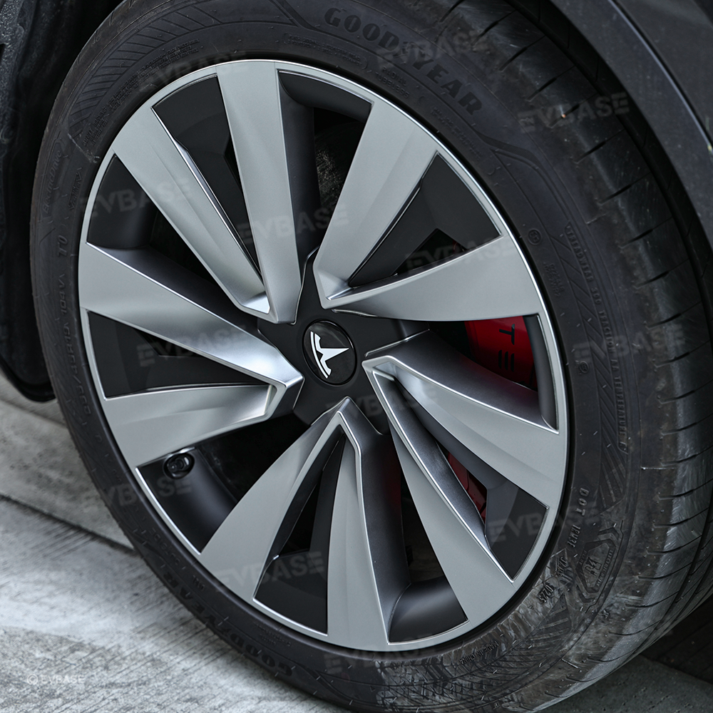 Model Y Juniper Wheel Covers for 19 Inch Tesla Wheel Spiral Style Aero Tesla Hub Caps 4PCS