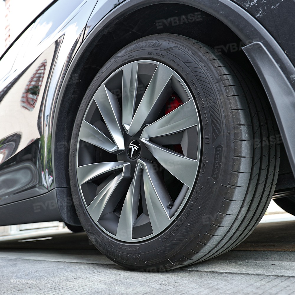 Model Y Juniper Wheel Covers for 19 Inch Tesla Wheel Spiral Style Aero Tesla Hub Caps 4PCS