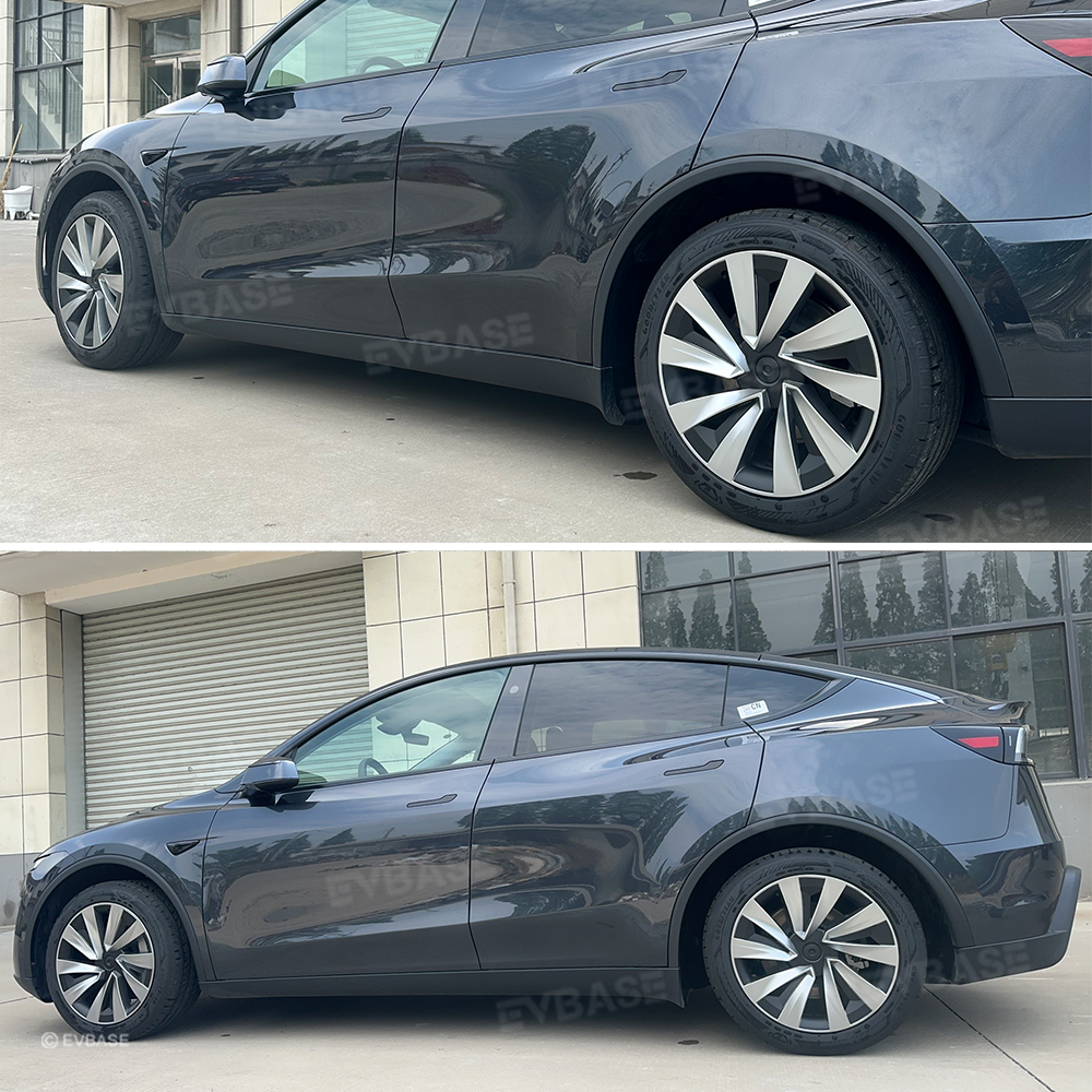 Model Y Juniper Wheel Covers for 19 Inch Tesla Wheel Spiral Style Aero Tesla Hub Caps 4PCS