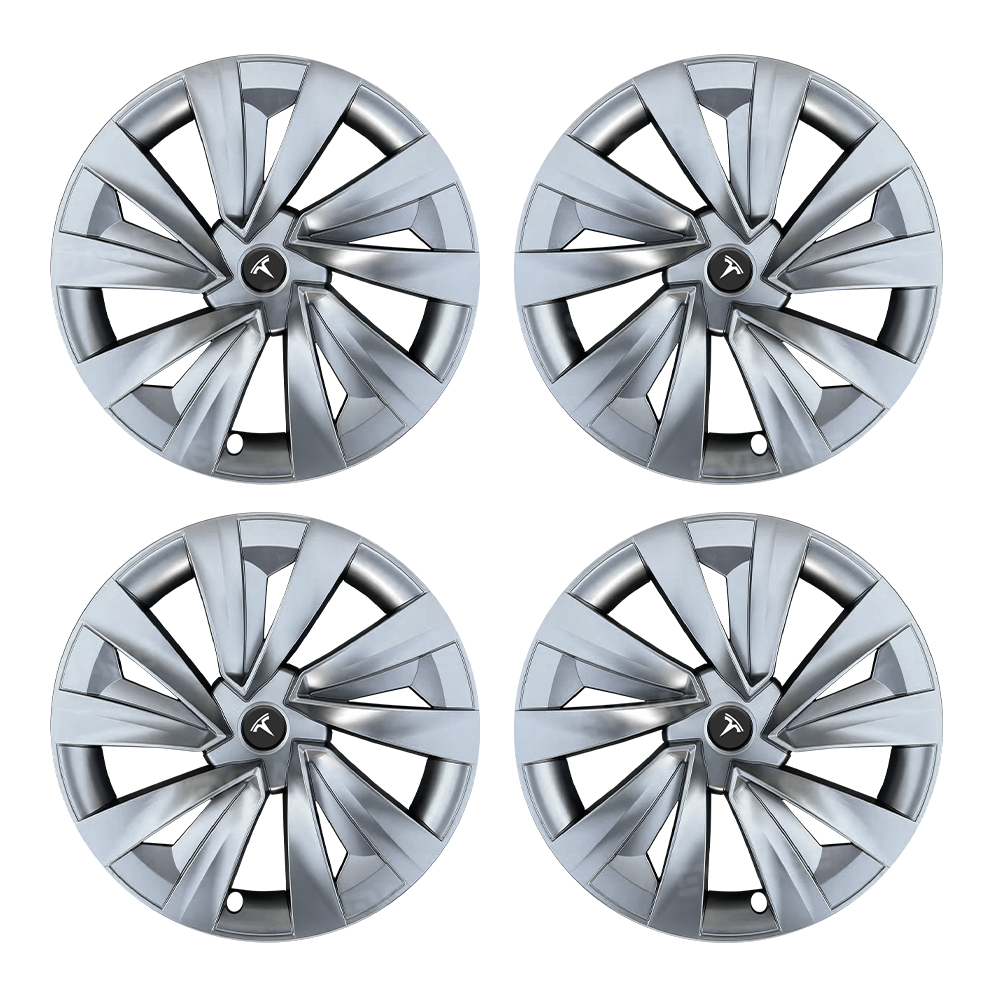 Model Y Juniper Wheel Covers for 19 Inch Tesla Wheel Spiral Style Aero Tesla Hub Caps 4PCS