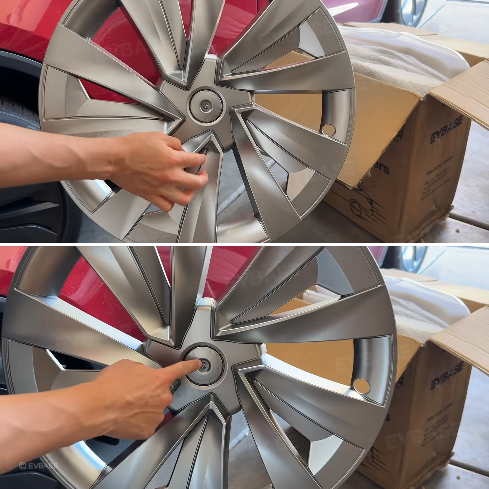 Model Y Juniper Wheel Covers for 19 Inch Tesla Wheel Spiral Style Aero Tesla Hub Caps 4PCS