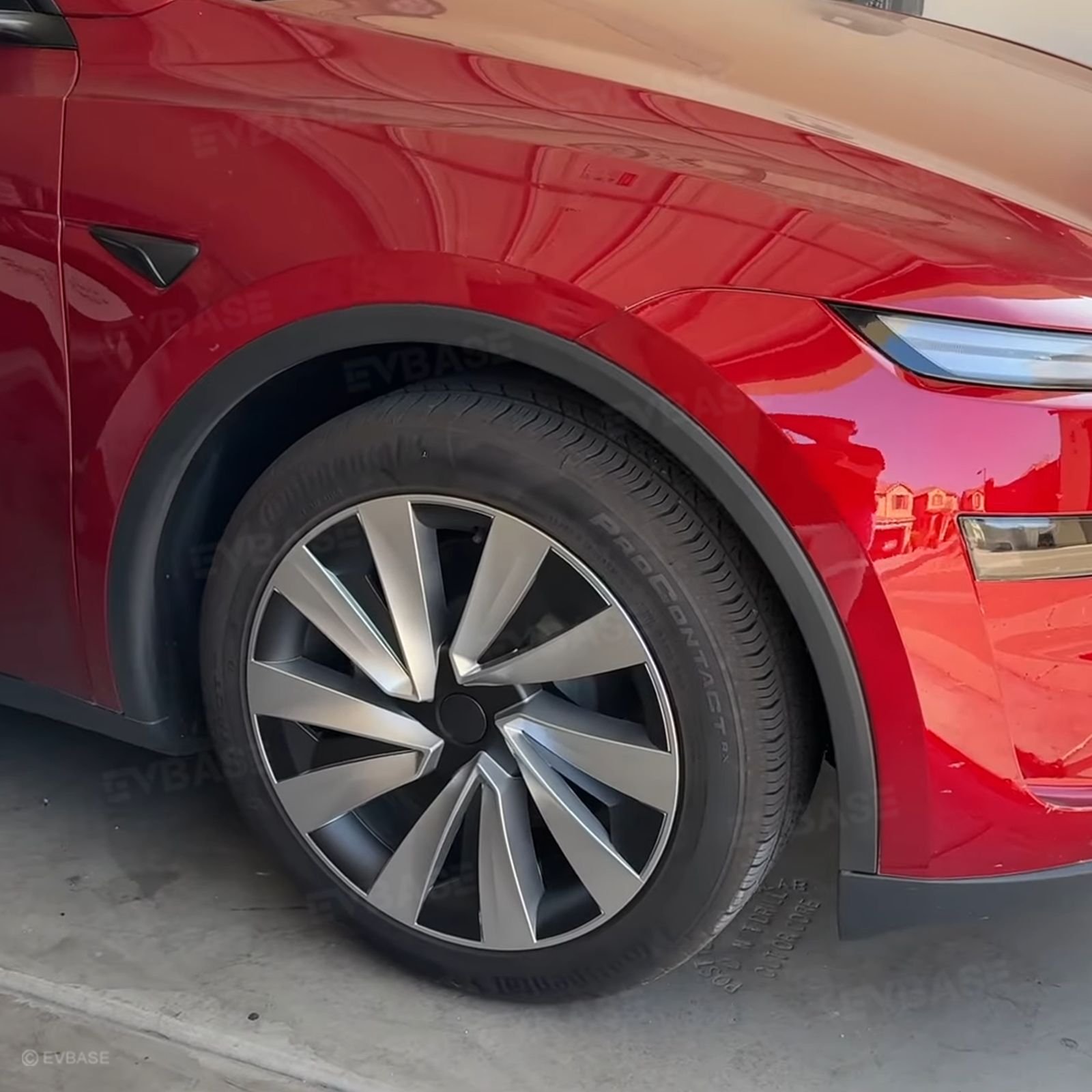 Model Y Juniper 19 Inch Wheel Covers for Tesla Crossflow Wheel Spiral Style Aero Hub Caps 4PCS-BF 30% OFF