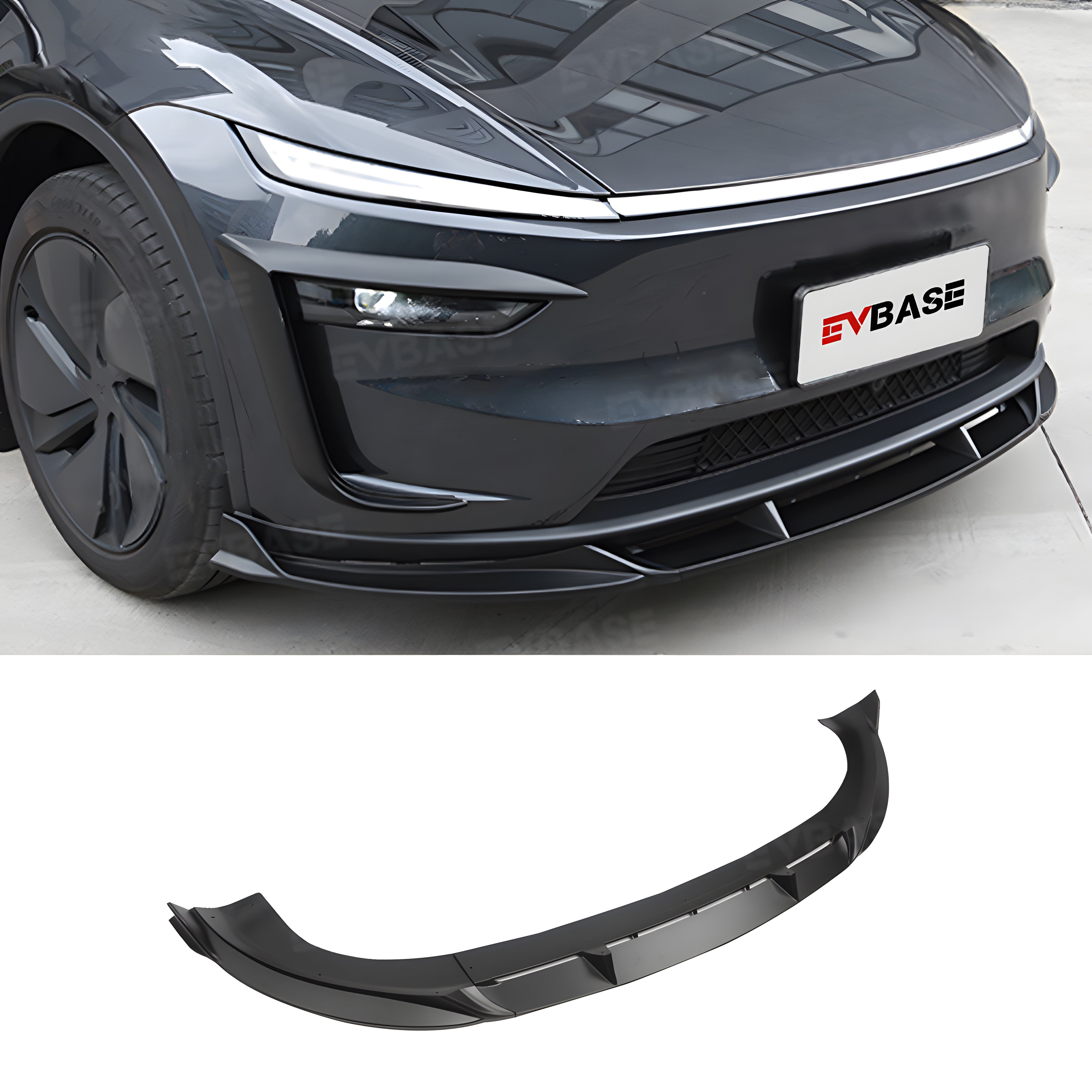 Model Y Juniper Front Lip ABS Bumper Lip Splitter with Fang-Style for Tesla