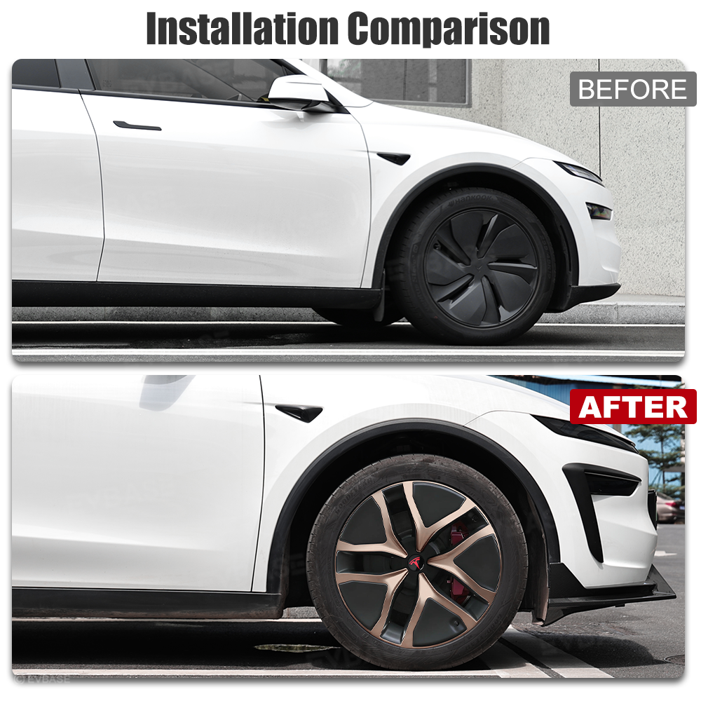 Model Y Juniper Wheel Covers 19 Inch Wheels Hubcaps Performance Look