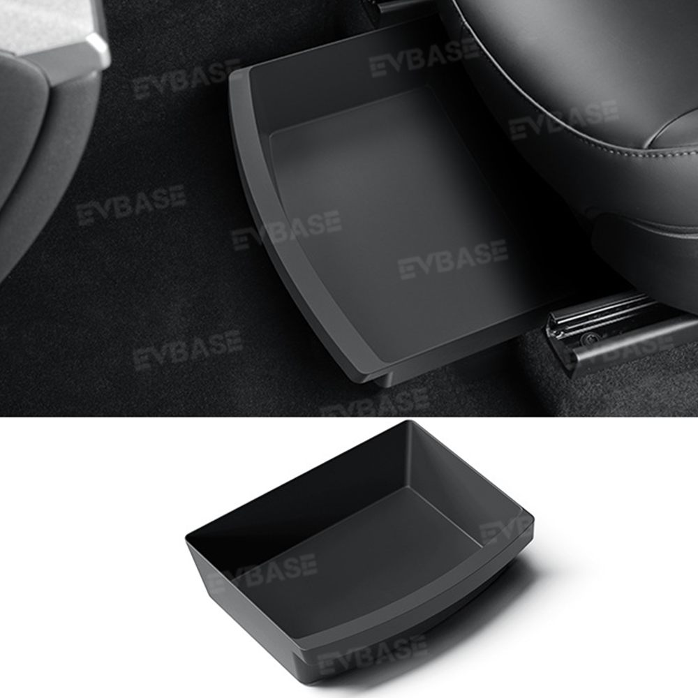 Model Y/ Y Juniper Under Seat Storage Box for Tesla Hidden TPE Organizer Tray
