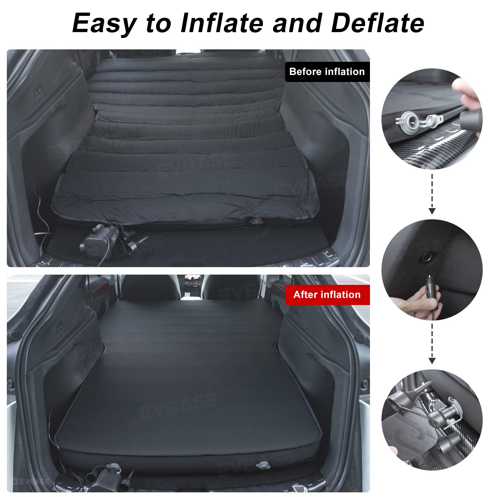 Model Y/ Y Juniper Air Mattress Inflatable Camping Mattress With OEM Style External Air Pump