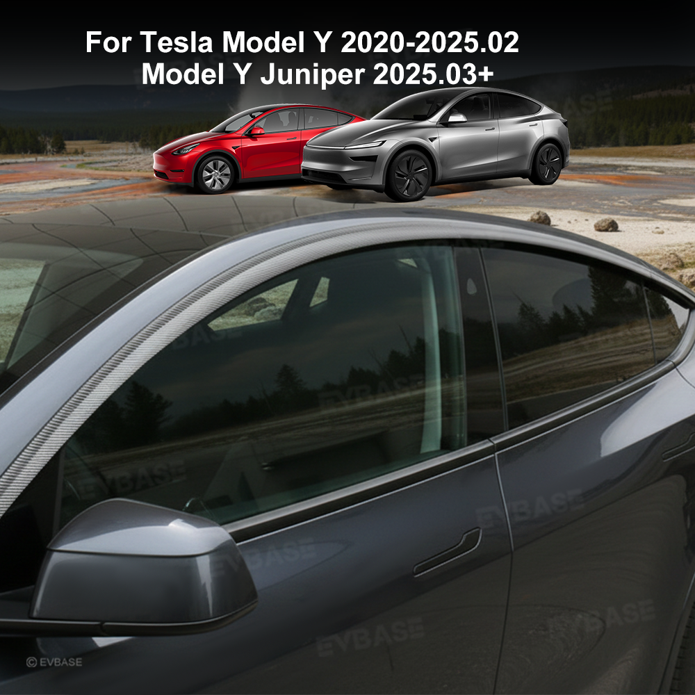 Model Y/ Y Juniper Rain Guards Side Window Visors ABS Wind Deflectors for Tesla