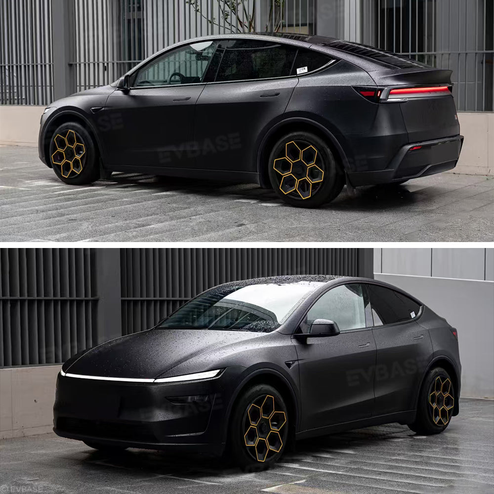 Model Y/ Y Juniper Wheel Covers 19 Inch Hex Wedge Hubcaps Honeycomb Wheels Style for Tesla