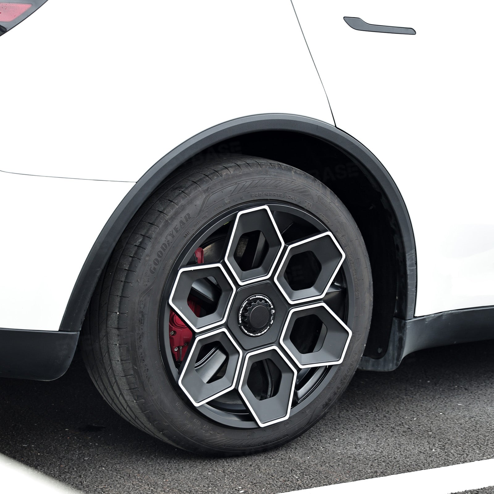 Model Y/ Y Juniper Wheel Covers 19 Inch Hex Wedge Hubcaps Honeycomb Wheels Style for Tesla