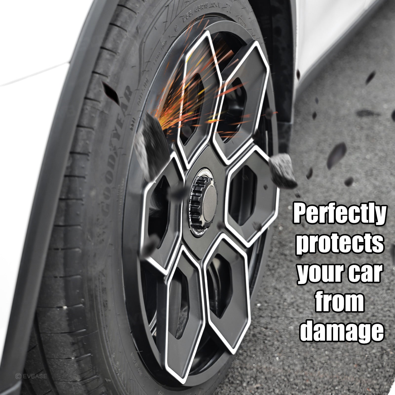 Model Y/ Y Juniper Wheel Covers 19 Inch Hex Wedge Hubcaps Honeycomb Wheels Style for Tesla