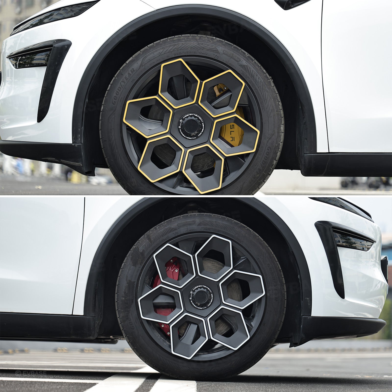 Model Y/ Y Juniper Wheel Covers 19 Inch Hex Wedge Hubcaps Honeycomb Wheels Style for Tesla