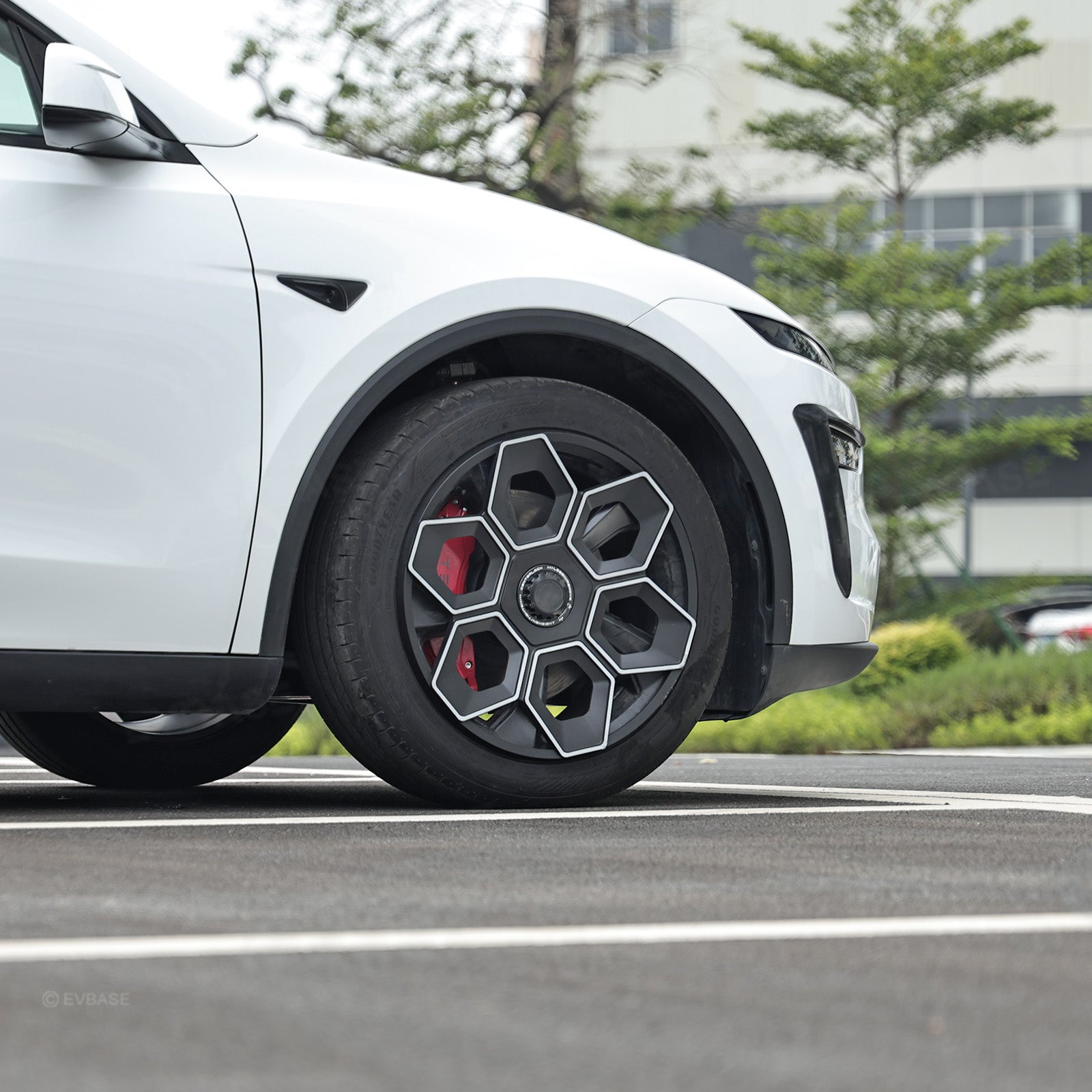 Model Y/ Y Juniper Wheel Covers 19 Inch Hex Wedge Hubcaps Honeycomb Wheels Style for Tesla