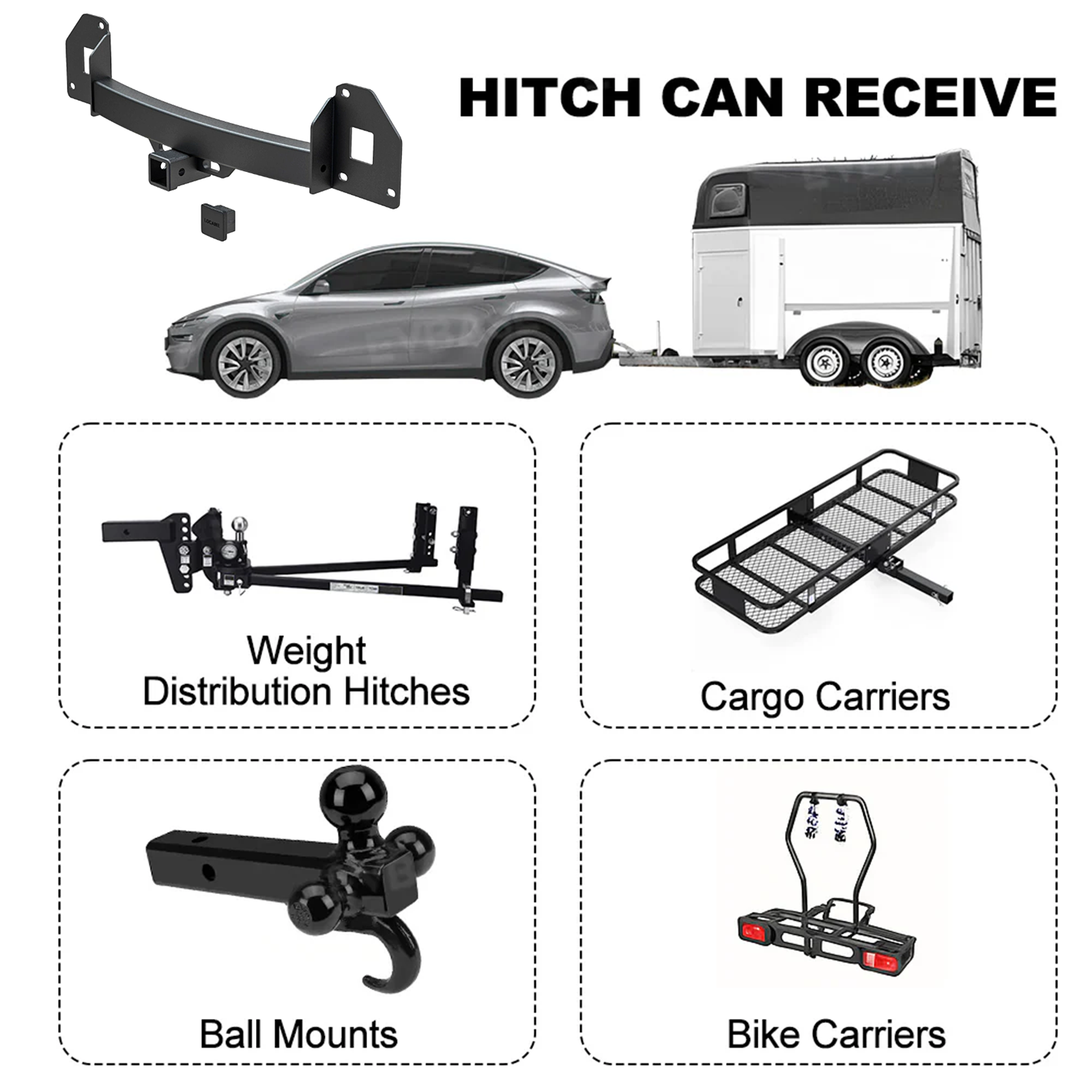 Model Y/ Y Juniper Trailer Hitch Multifunctional Tow Hitch Receiver