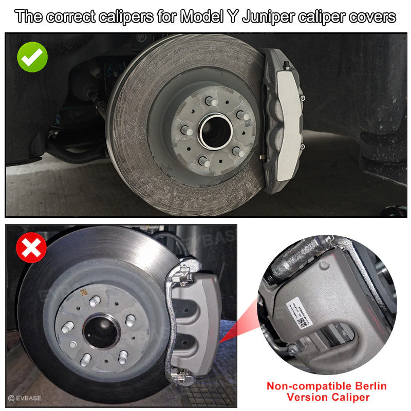 Model Y Juniper Brake Caliper Cover Set Performance Look Caliper Protector Precision Bolt-On