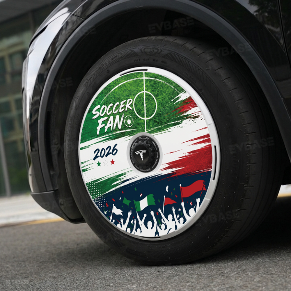 Model Y Juniper Aero Wheel Covers International Soccer Style Hubcaps for Tesla 18/19/20/21 Inch Wheels