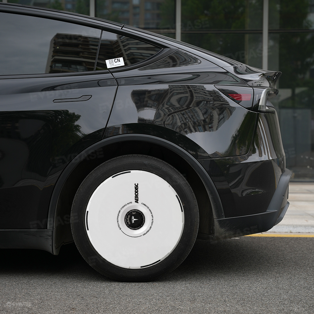 Model Y Juniper Aero Wheel Covers Custom UV-Printed Graphic Hubcaps for Tesla 18/19/20/21 Inch Wheels