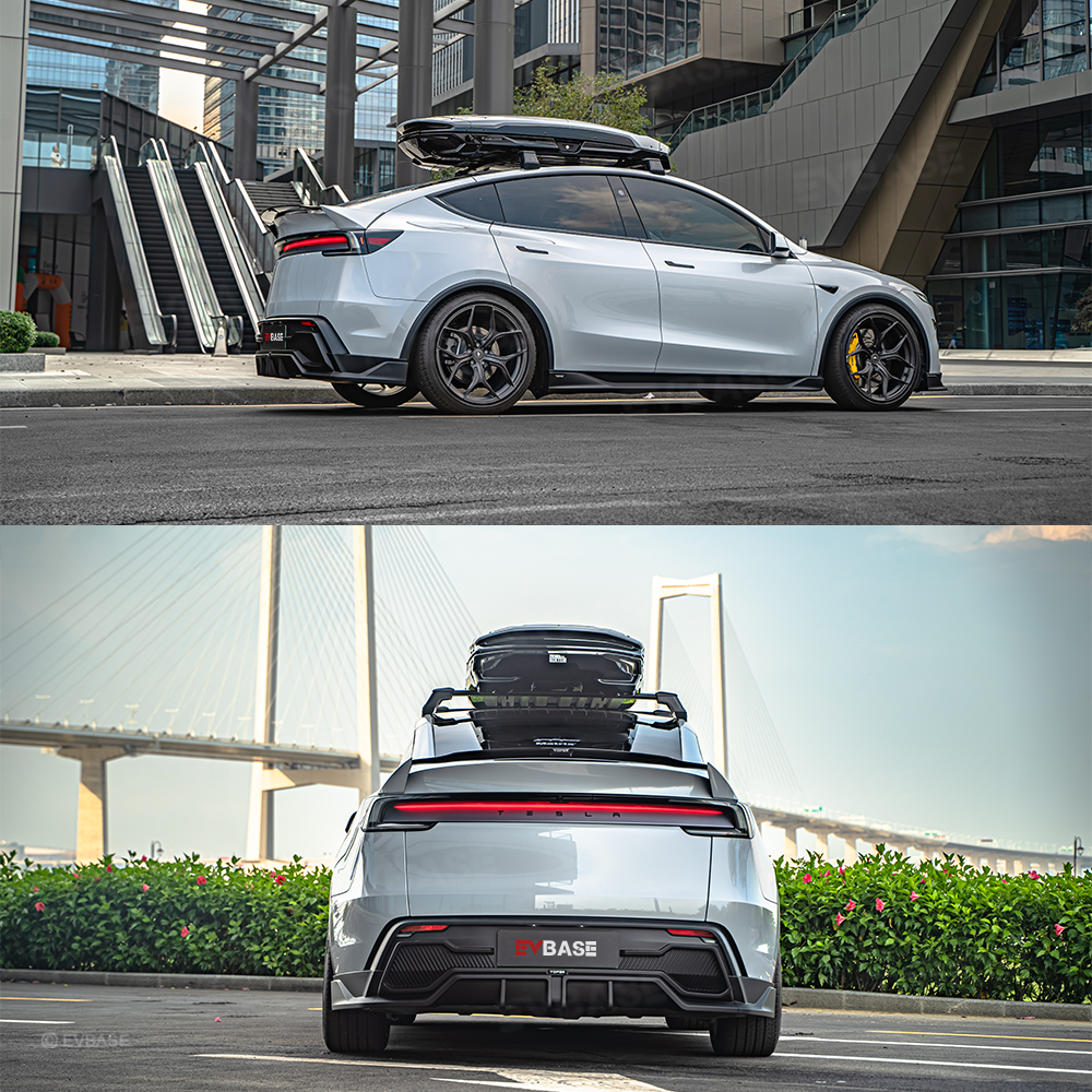 Model Y Juniper Body Kit Performance Style Front Lip & Side Skirts & Rear Diffuser & Rear Spoiler for Tesla