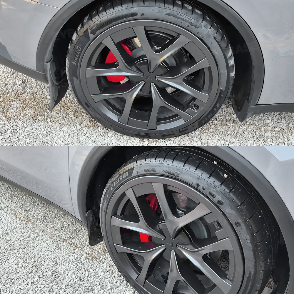 Model Y Juniper Performance Wheel Rim Protector & Wheel Center Caps Kit & Lug Nut Covers for Tesla 21" Arachnid 2.0 Wheels