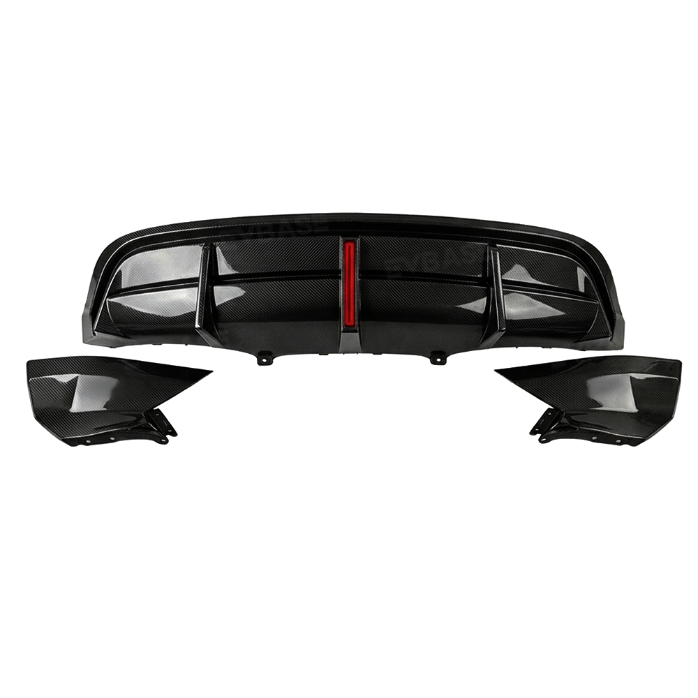 Model Y Rear Diffuser ABS Rear Bumper Lip with LED Brake Light-No Wire Cutting Required