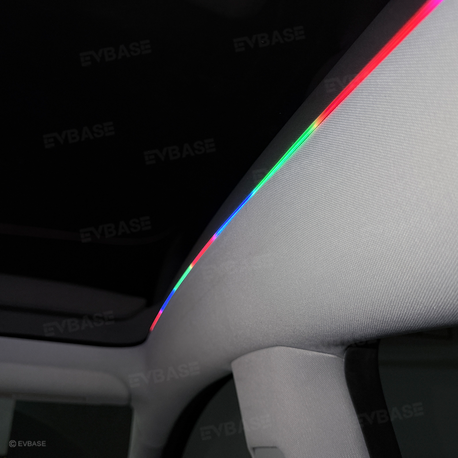 Model Y/ Y Juniper & Model 3/ 3 Highland Roof Ambient Lighting Sunroof Streamer Lights with Smart APP Control