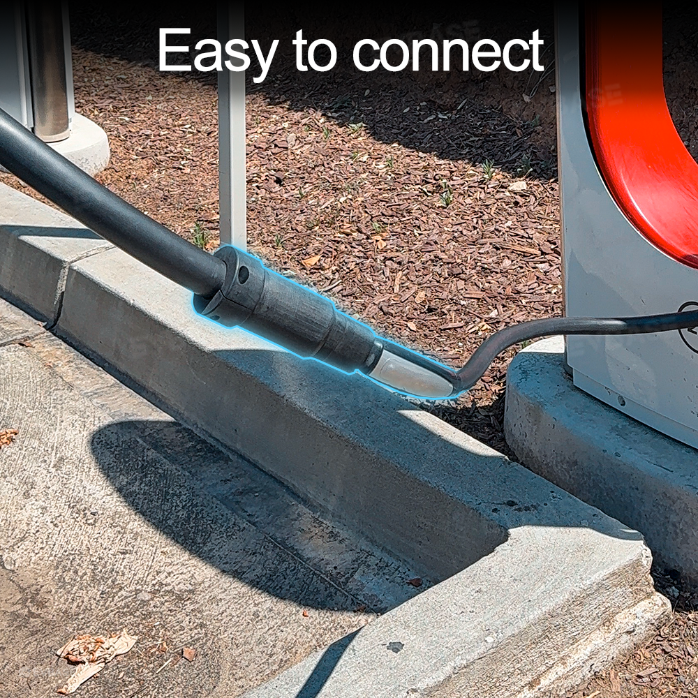 NACS to CCS1 Adapter with Extension Cable Max 250A/1000V Fast Charge CCS1 EVs at Tesla Superchargers