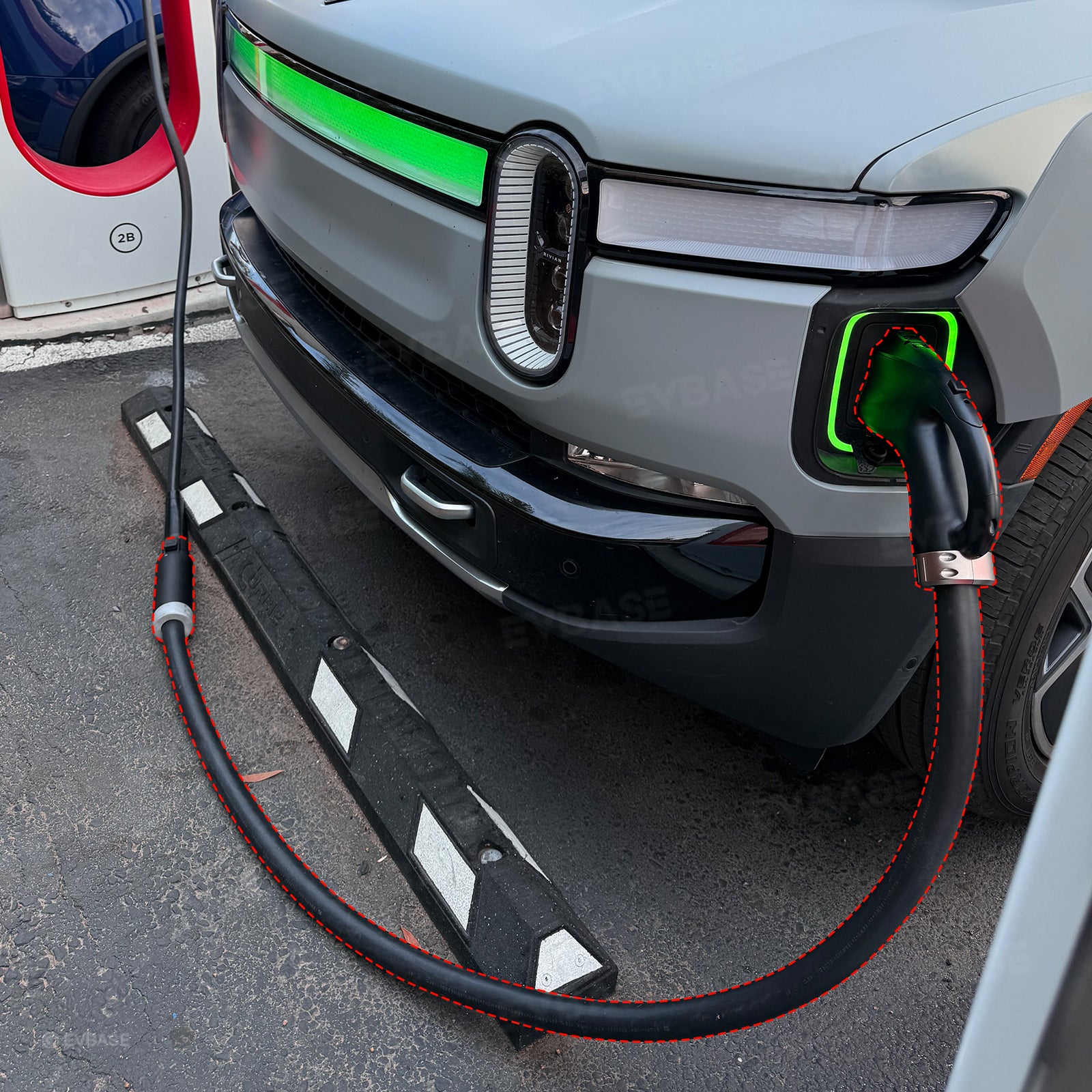 NACS to CCS1 Adapter with Extension Cable Max 350A/1000V Fast Charge CCS1 EVs at Tesla Superchargers