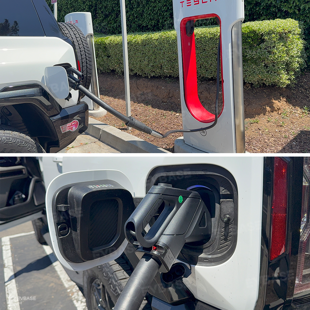 NACS to CCS1 Adapter with Extension Cable Max 250A/1000V Fast Charge CCS1 EVs at Tesla Superchargers