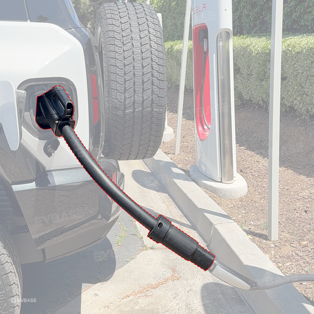NACS to CCS1 Adapter with Extension Cable Max 250A/1000V Fast Charge CCS1 EVs at Tesla Superchargers