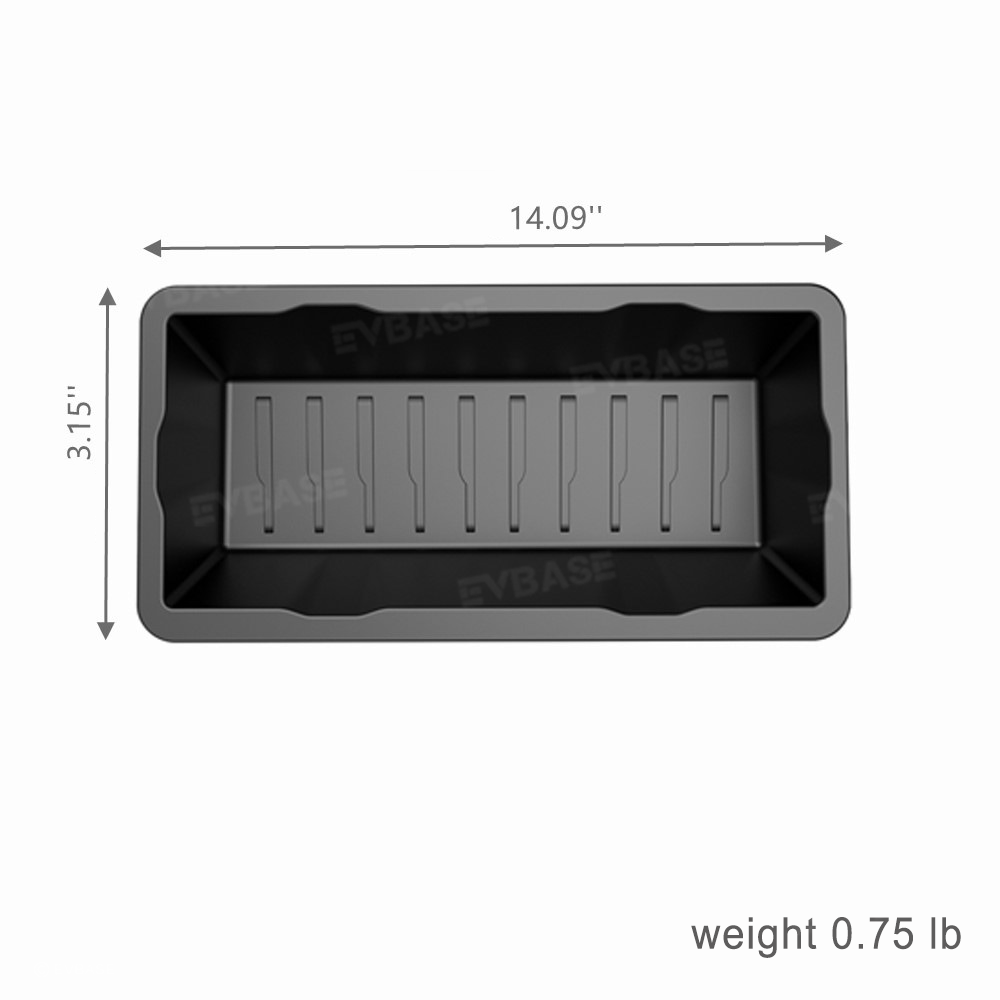 New EVBASE Model Y Underseat Storage Box Organizer Tesla Hidden Tray With double layer Cover
