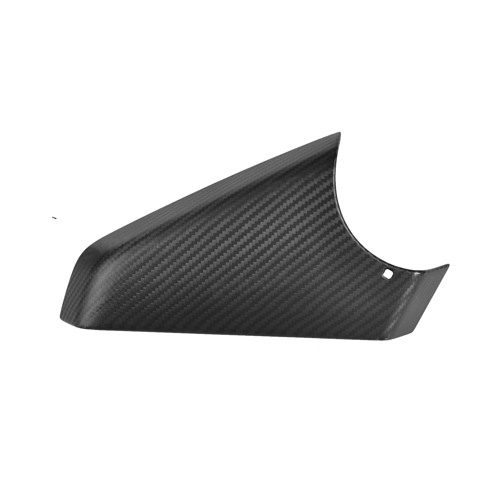 Real Carbon Fiber Side Mirror Base Cover for Cybertruck Side Rearview Mirror Bottom Cover Matte Protective Overlays (2 Pieces)