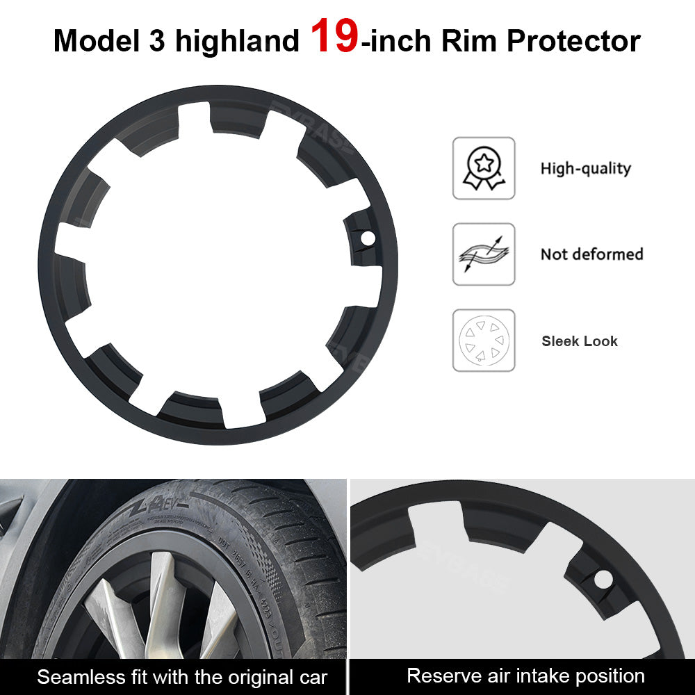 Rim Protector for Model 3 Highland 19-inch Nova Wheels All-in-one Rim Case Wheel Protectors