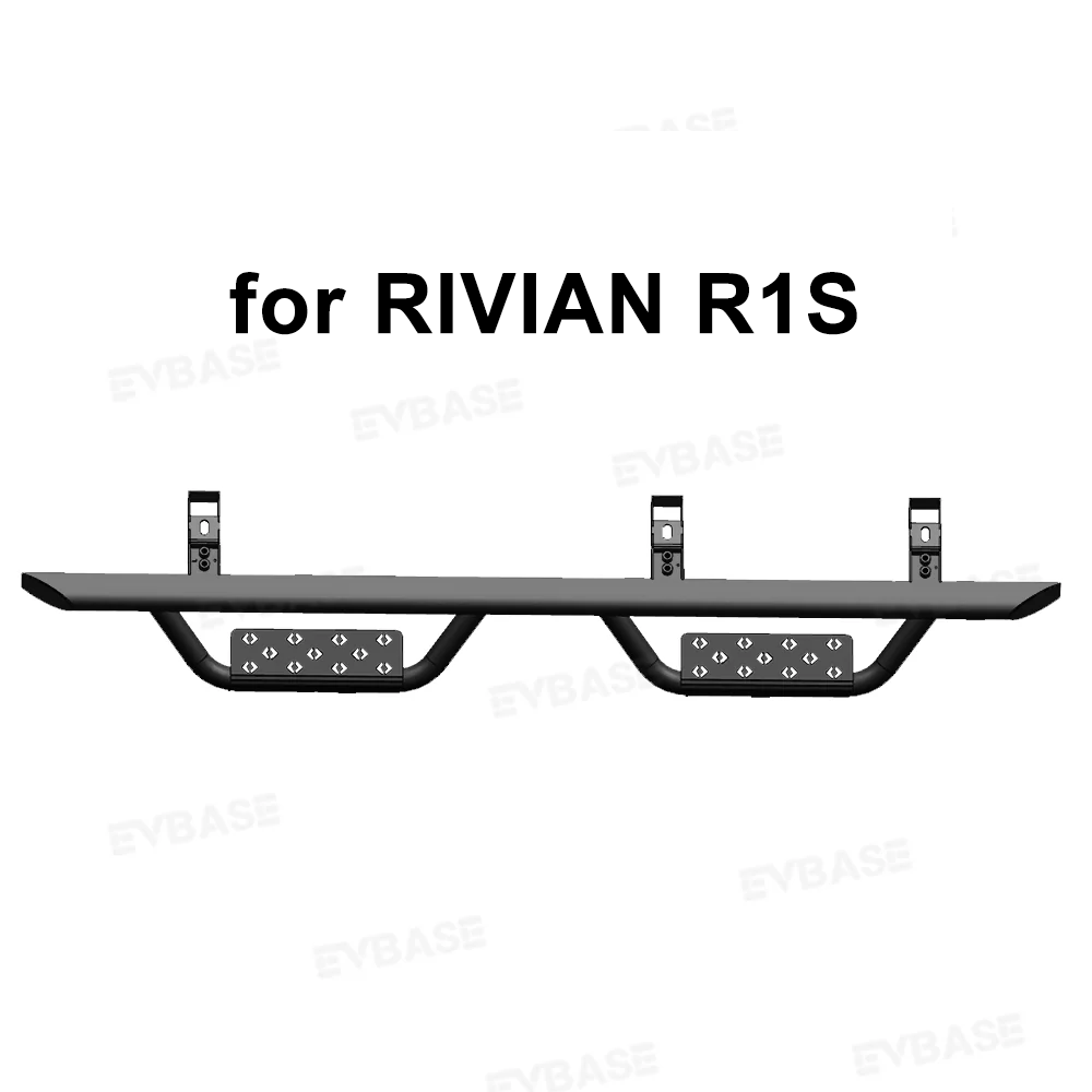 R1T/R1S Running Boards Nerf Bars Tubular Style Side Steps 2.0 for Rivian