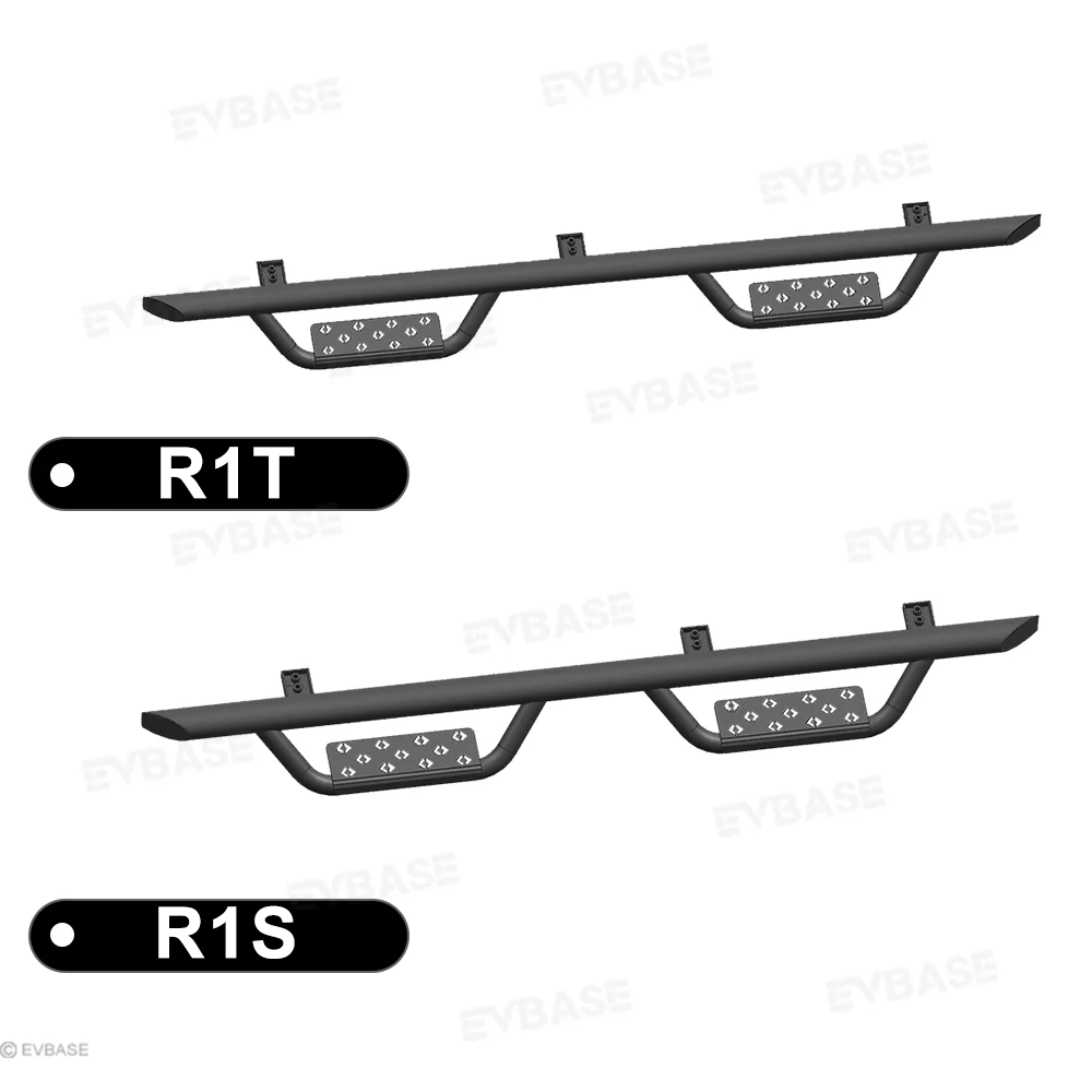 R1T/R1S Running Boards Nerf Bars Tubular Style Side Steps 2.0 for Rivian