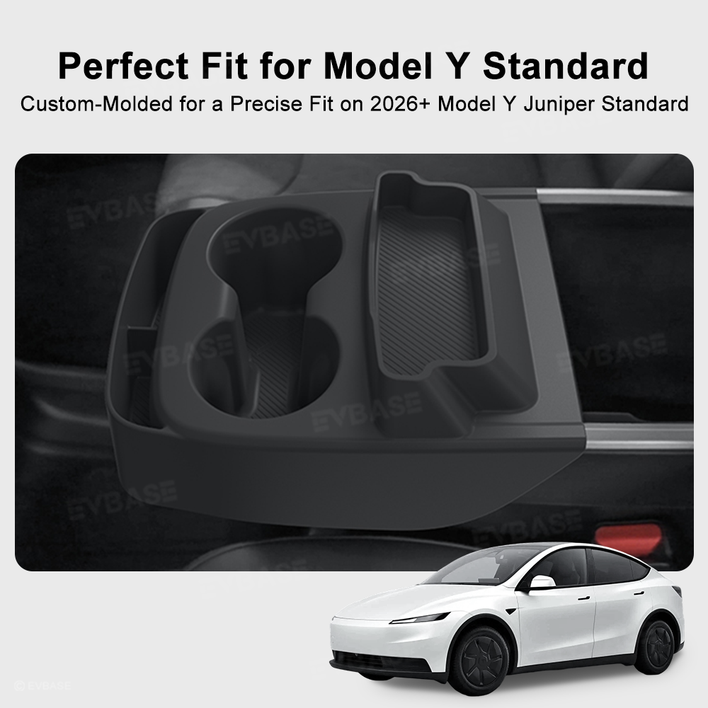 Model Y Juniper Standard Center Console Silicone Integrated Cup Holder