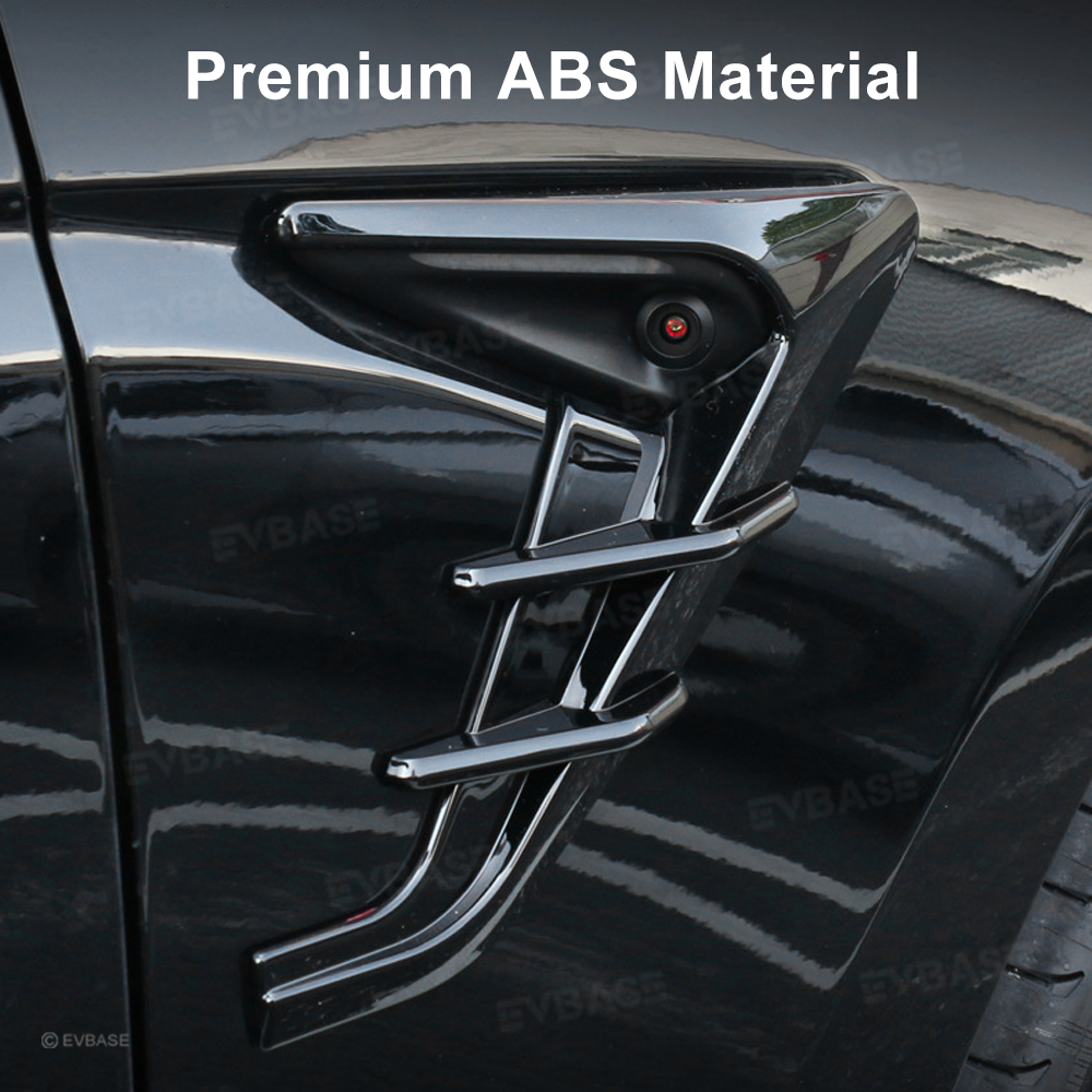 Side Camera Cover for Model Y/ Y Juniper/ 3 Highland Thunder Style Turn Signal Camera ABS Protective Trim Cover 2.0