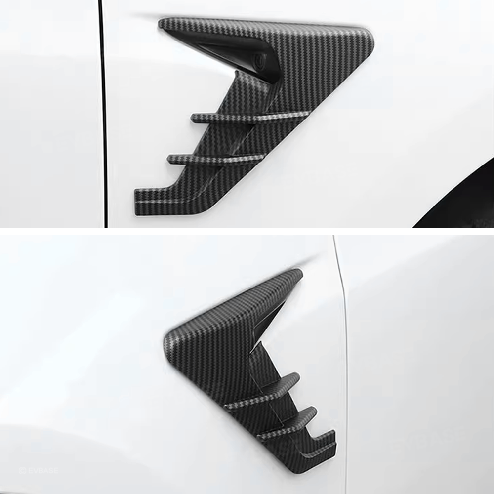 Side Camera Cover for Model Y/ Y Juniper/ 3 Highland Thunder Style Turn Signal Camera ABS Protective Trim Cover 2.0