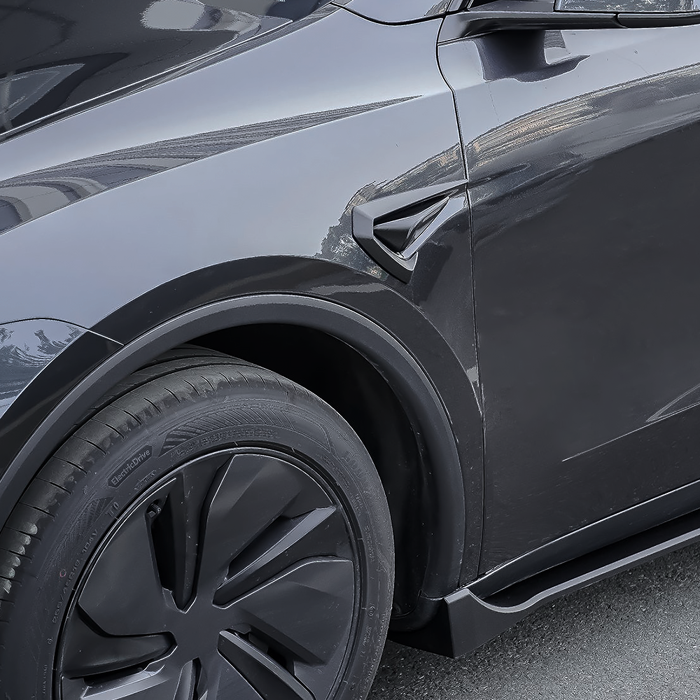 Side Fender Camera Vent Trim ABS Sporty Style Turn Signal Cover for Tesla Model Y/ Y Juniper & Model 3/ 3 Highland
