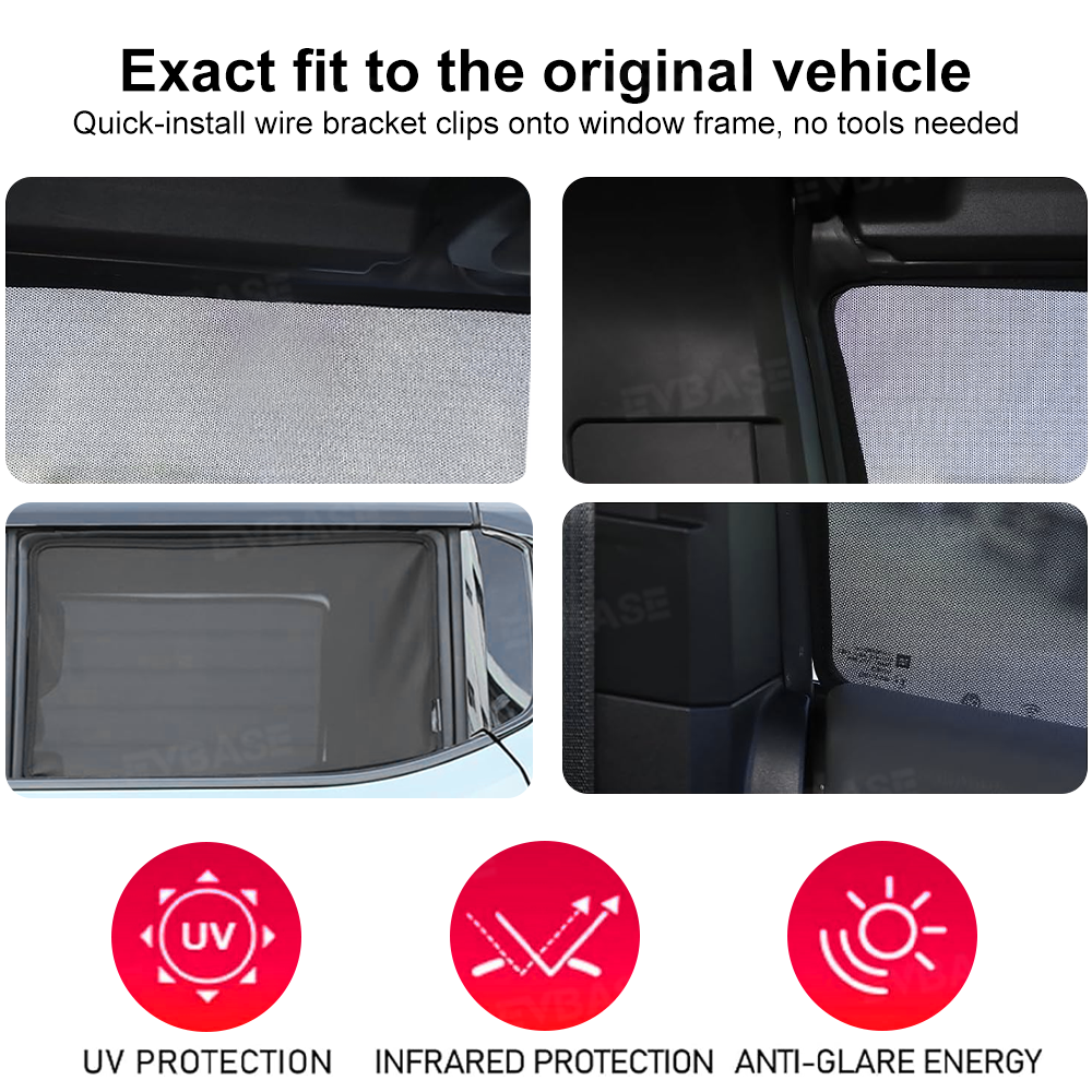 Side Window Sunshade for Hummer EV SUV Privacy Shade UV Rays Protection Sun Visor