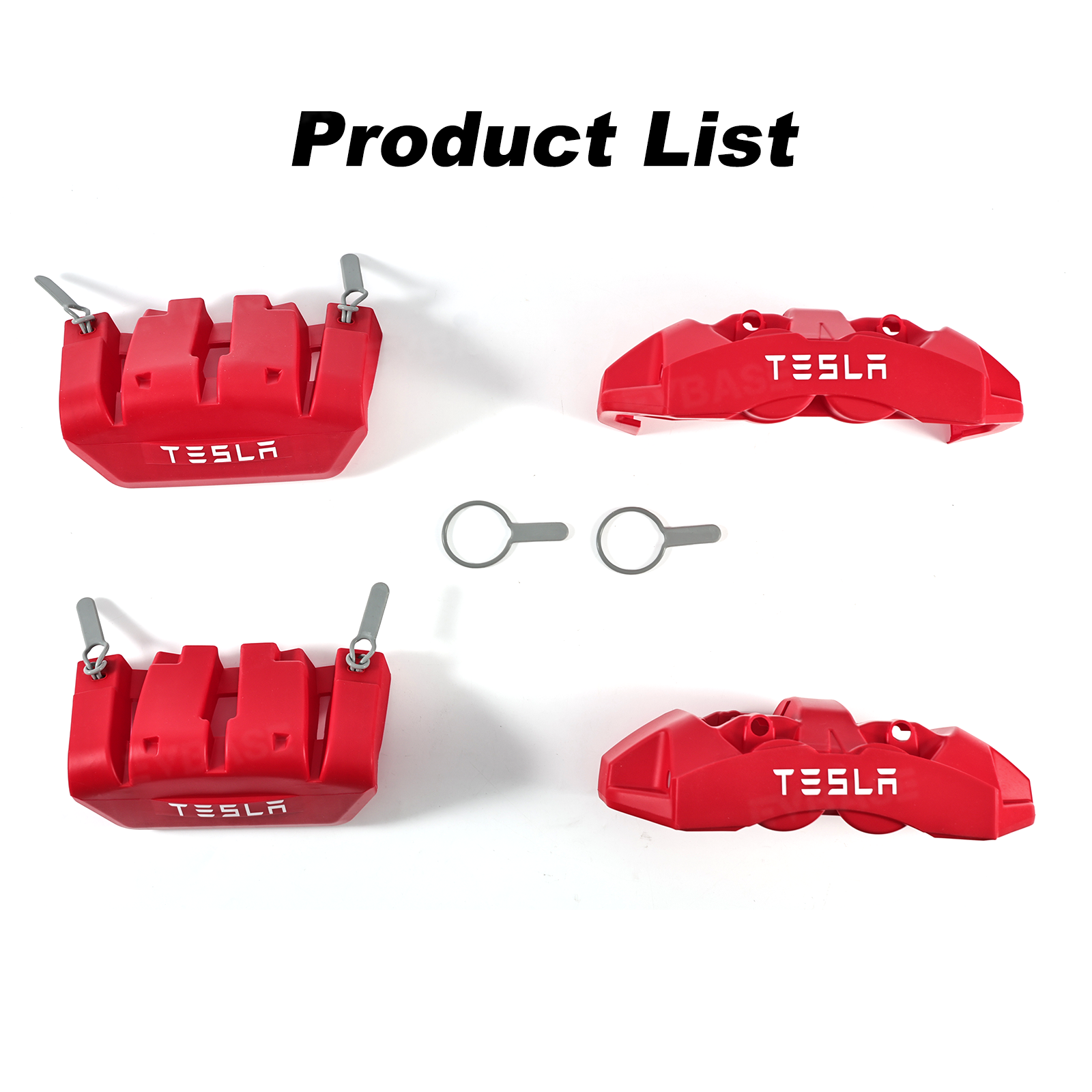 Model 3/Y Silicone Brake Caliper Covers Front and Rear Slip-On Caliper Protector Set Performance Look & No Wheel Removal