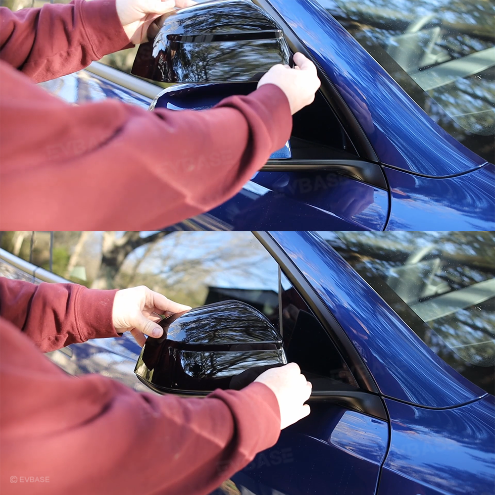 Model Y Juniper Side Mirror Cover Overlay Performance-Inspired Upgrade Rearview Mirror Cap Glossy Black