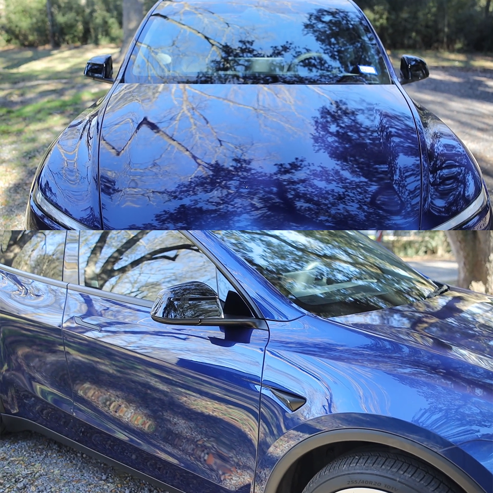 Model Y Juniper Side Mirror Cover Overlay Performance-Inspired Upgrade Rearview Mirror Cap Glossy Black