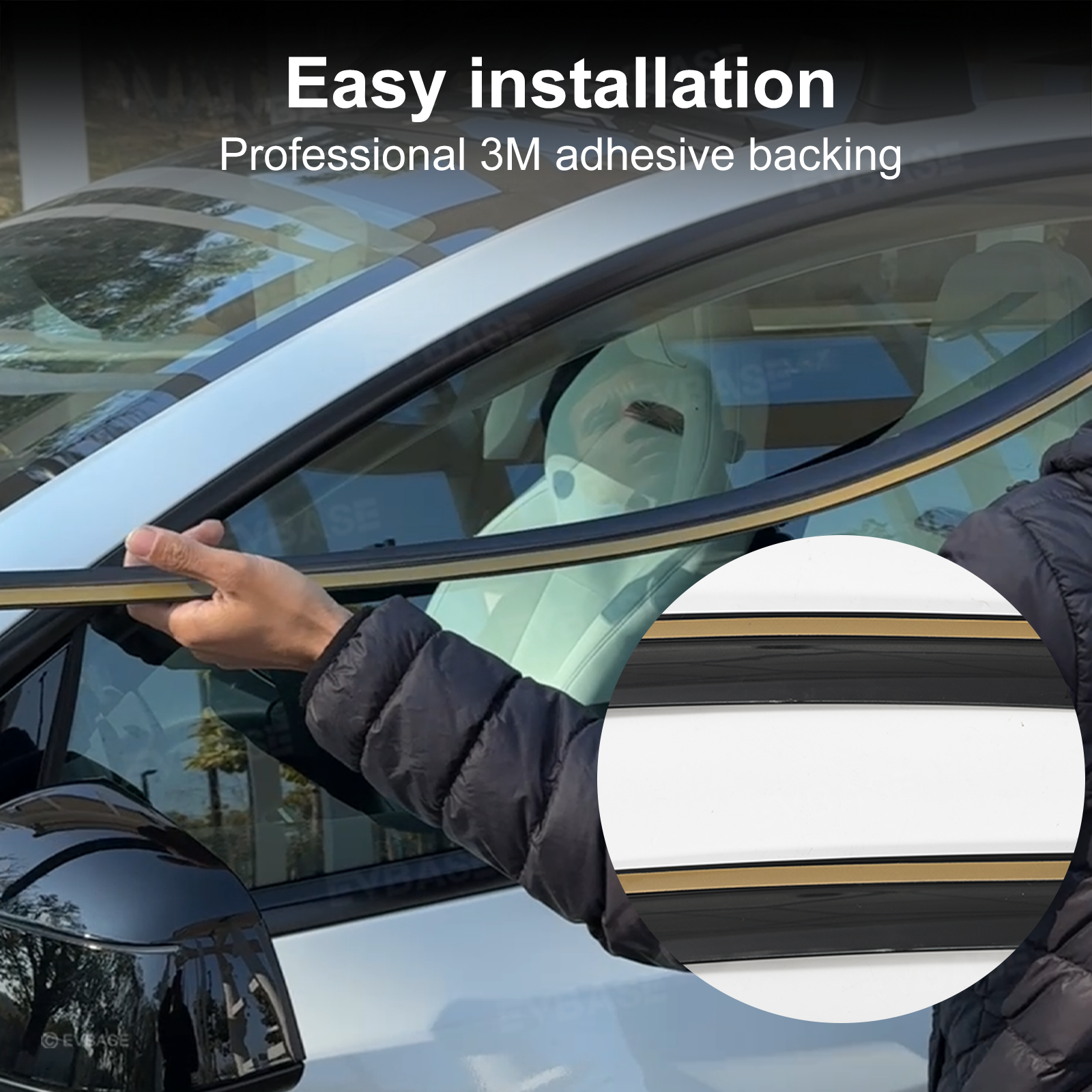 Model Y/ Y Juniper Rain Guards Side Window Visors ABS Wind Deflectors for Tesla