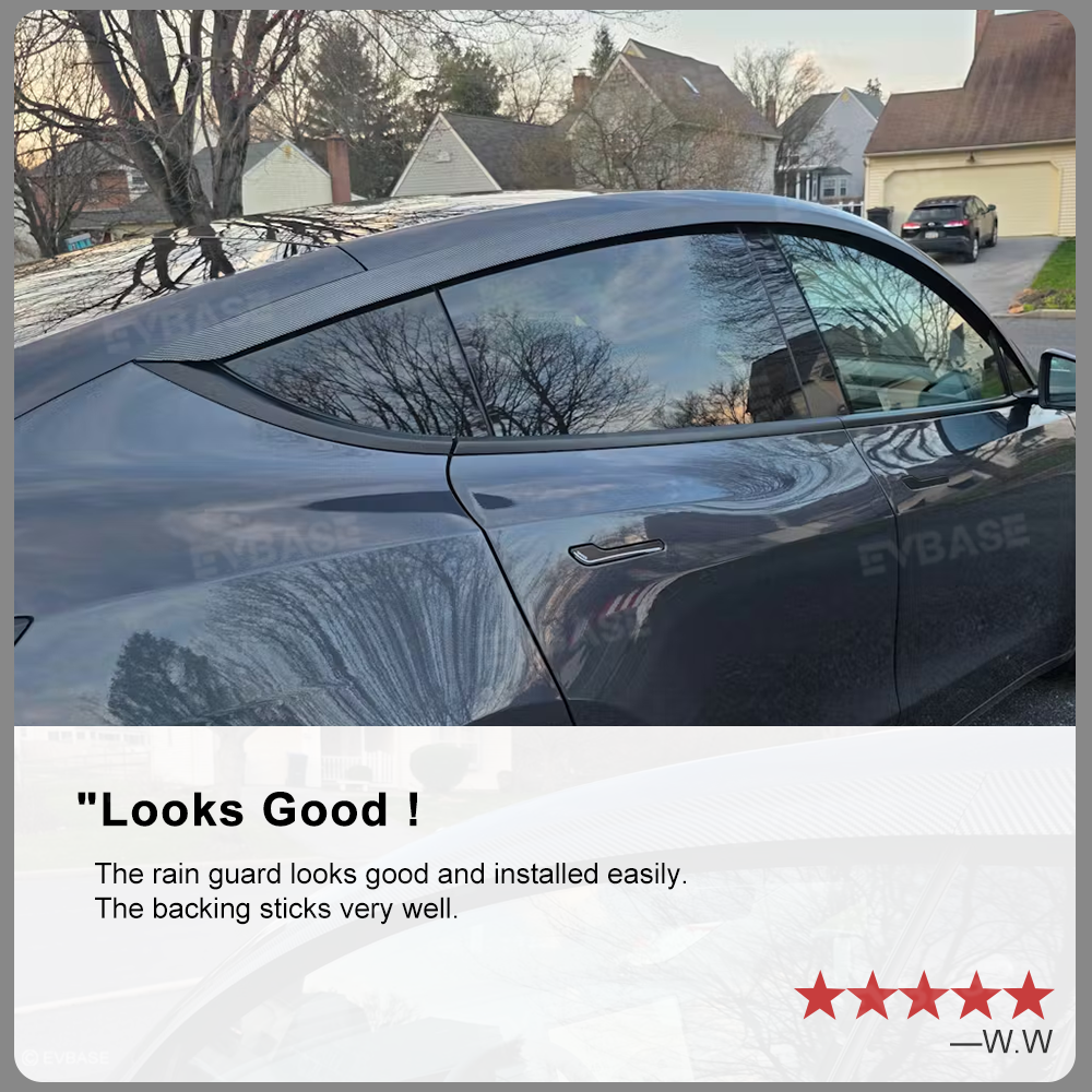 Model Y/ Y Juniper Rain Guards Side Window Visors ABS Wind Deflectors for Tesla