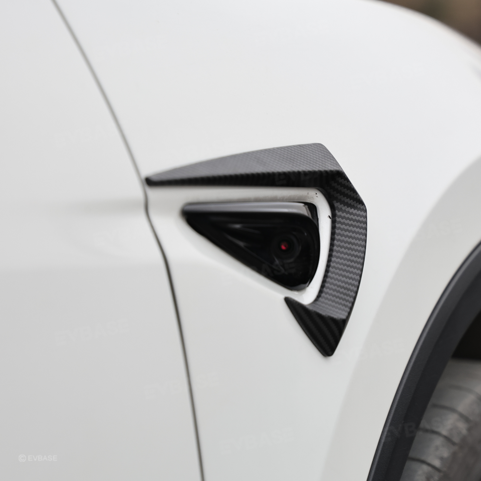 Side Fender Camera Vent Trim ABS Sporty Style Turn Signal Cover for Tesla Model Y/ Y Juniper & Model 3/ 3 Highland