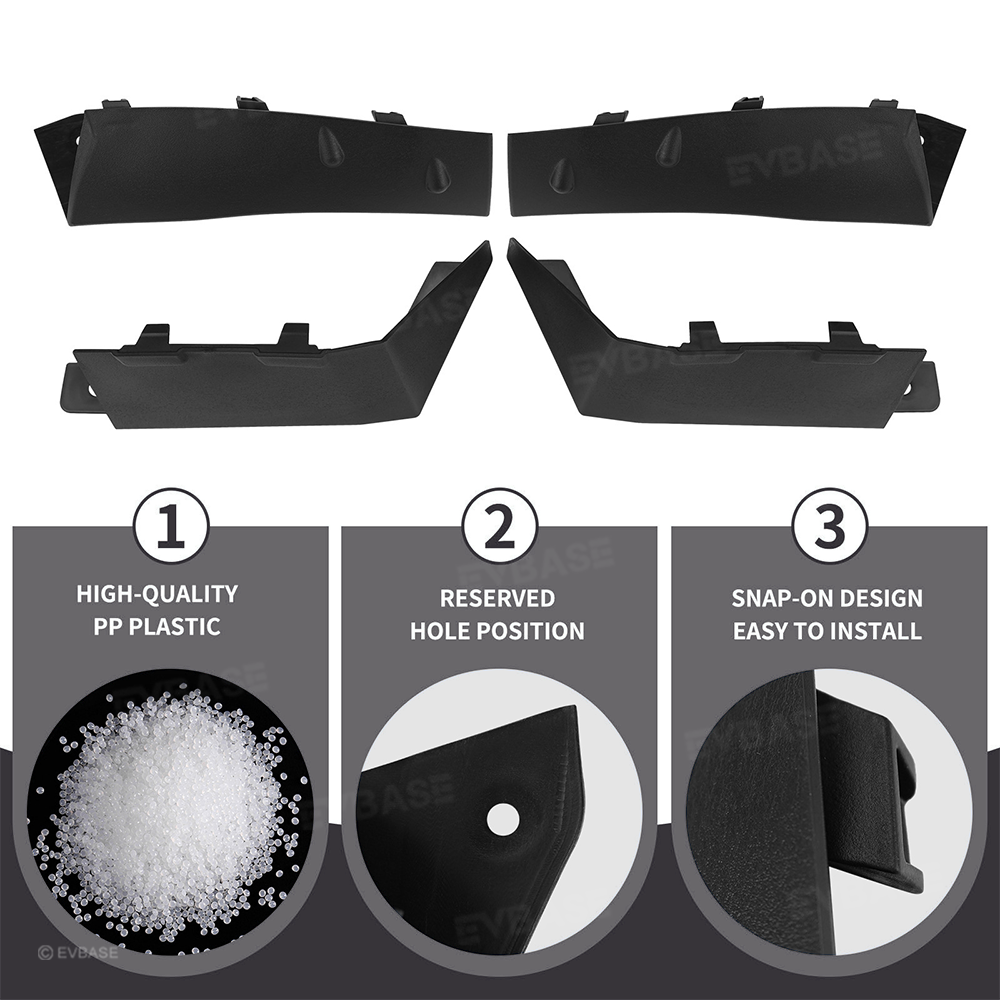 Cybertruck Wheel Fairing Delete Covers Off-Road Protection Mud Flaps No Drilling Splash Guards