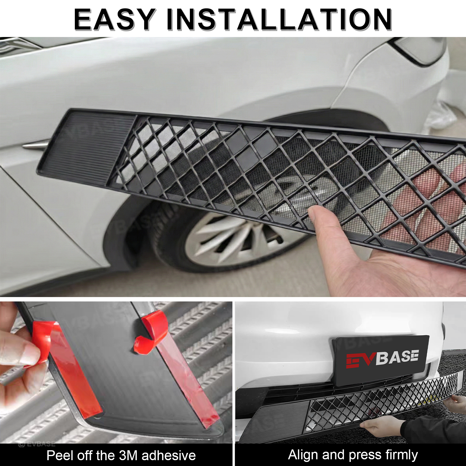 Model X Radiator Protective Mesh Grille Panel Guards Bug Mesh Insert for Tesla