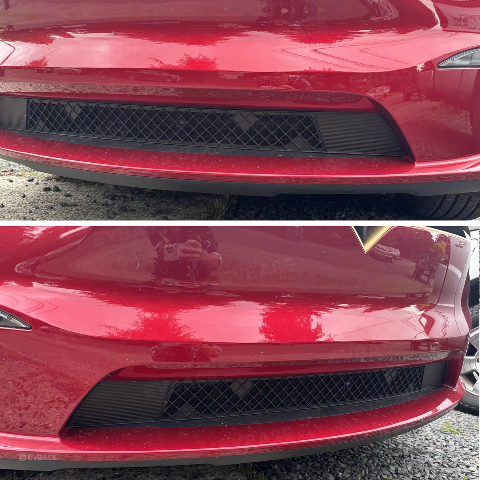 Model X Radiator Protective Mesh Grille Panel Guards Bug Mesh Insert for Tesla